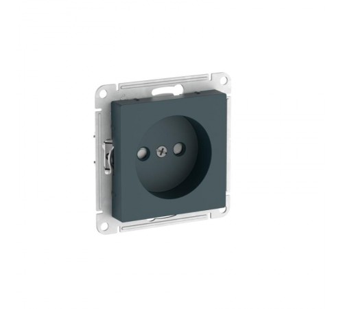 AtlasDesign Изумруд Розетка без заземления со шторками, 16А, механизм, быстрозажимные клеммы  ATN000849S  SE