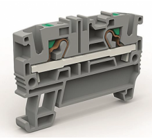 Проходная клемма 2 точки подключения на 4 кв.мм синяя  ZEFC400BL  DKC