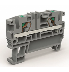 Проходная клемма 2 точки подключения на 4 кв.мм  ZEFC400GR  DKC