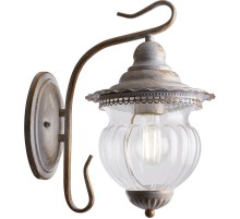 Светильник садово-парковый PL591 на стену вниз 60W 230V E27, белое золото  41168  Feron