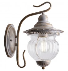 Светильник садово-парковый PL591 на стену вниз 60W 230V E27, белое золото  41168  Feron