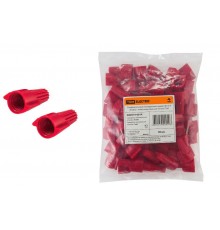 Соединительный изолирующий зажим СИЗ-Л-4 20 мм2 с лепестками красный (50 шт)   SQ0519-0014  TDM