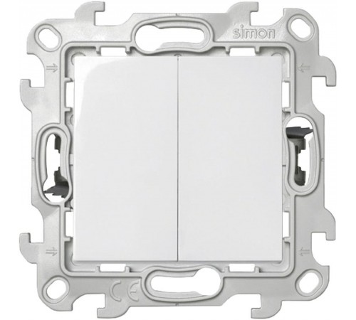 Simon 24 Белый Включатель 2-кл. Push&Go  2420398-030  Simon