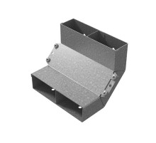 Угол вертикальный внутренний двухканальный 250х48  УВВНД-250х48  Ostec