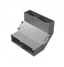 Угол вертикальный внутренний двухканальный 250х48  УВВНД-250х48  Ostec