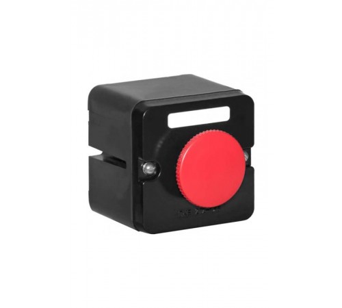 ПКЕ 212-1 У3, 10А, 660В, 1 элемент, красный гриб с фиксацией, накладной, IP40, пост управления  (ЭТ)  ET010804  Электротехник