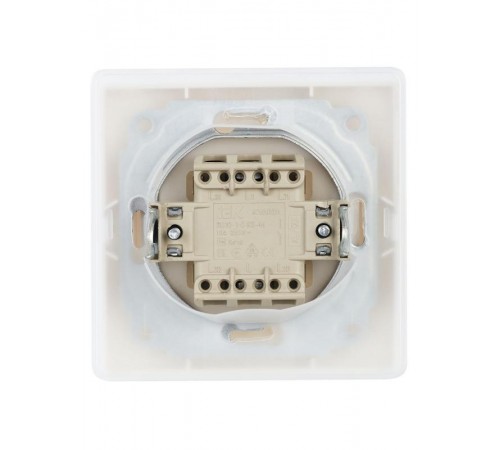 КВАРТА Белый Выключатель 1-клавишный 10А ВС10-1-0-КБ-44 IP44  KV-V10-10-44-K01  GENERICA