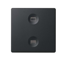 Сенсорный 2-кл выключатель с тематической маркировкой Т2, графит  8000624-038  Simon