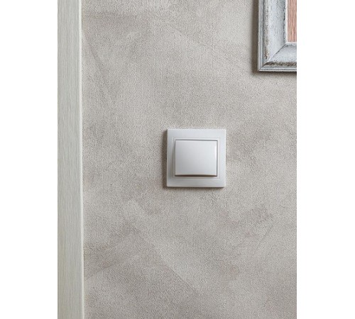 КВАРТА Белый Выключатель 1-клавишный 10А ВС10-1-0-КБ-44 IP44  KV-V10-10-44-K01  GENERICA