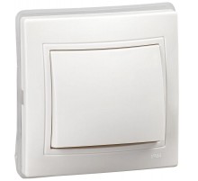 КВАРТА Белый Выключатель 1-клавишный 10А ВС10-1-0-КБ-44 IP44  KV-V10-10-44-K01  GENERICA