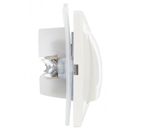 КВАРТА Белый Выключатель 1-клавишный 10А ВС10-1-0-КБ-44 IP44  KV-V10-10-44-K01  GENERICA