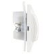 КВАРТА Белый Выключатель 1-клавишный 10А ВС10-1-0-КБ-44 IP44  KV-V10-10-44-K01  GENERICA