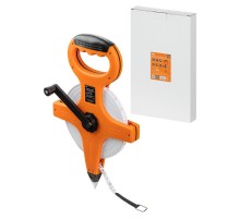 Мерная лента, 50 м х 13 мм, фибергласовое полотно, открытый корпус, штык для фиксации "Рубин"  SQ1018-0404  TDM