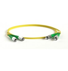 FC-D2-9-FC/AR-FC/AR-H-0.5M-LSZH-YL Патч-корд волоконно-оптич. (шнур) SM 9/125 (OS2), FC/APC-FC/APC, 2.0 мм, duplex, LSZH, 0.5 м  396947  Hyperline
