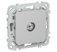 FLITE Розетка TV экран. проходная тип M РТВм-1-1-2-ФлА алюминий  FI-A13-P-K47  IEK