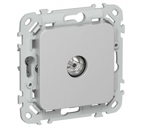 FLITE Розетка TV экран. проходная тип M РТВм-1-1-2-ФлА алюминий  FI-A13-P-K47  IEK