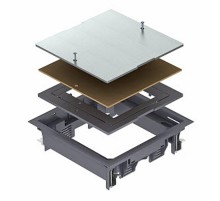 Лючок ревизионный ZES4-2 U (люк напольный съемный, полиамид, бежевый)  7406703  OBO Bettermann