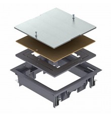 Лючок ревизионный ZES4-2 U (люк напольный съемный, полиамид, бежевый)  7406703  OBO Bettermann