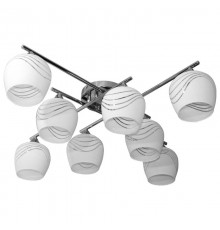 Светильник 11271-7/8 хром (Плафон 8317) НПБ 01-8х60-109 Е27  1005404858  Элетех