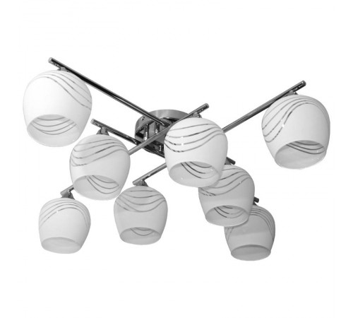 Светильник 11271-7/8 хром (Плафон 8317) НПБ 01-8х60-109 Е27  1005404858  Элетех