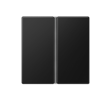 Набор накладок 2 группы для модулей F40; термопласт; черный матовый  A402TSASWM  Jung