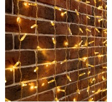 Гирлянда светодиодная Дождь 2х6 м, эффект мерцания, прозрачный провод, 230 В, диоды теплый белый, 768 LED (партия 2020-768 LED)  235-386  NEON-NIGHT