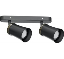 Светильник-спот настенно-потолочный под лампу GU10, черный ML222  41483  FERON