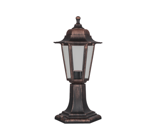 Светильник садово-парковый NOF-PG34-003-IP44-E27 ( 6 граней черный под медь)  80475   Navigator