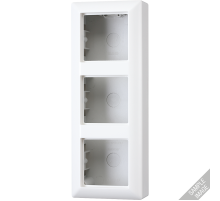 Коробка для накладного монтажа 3-кратная; мокка  AS583AMO  Jung