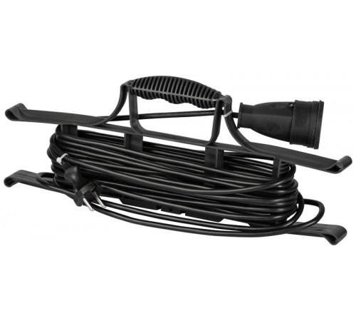 Удлинитель силовой ЭРА GREEN LINE FR-10-10m Greenline на рамке 1 розетка без заземления 10м ПВС 2x1мм2   Б0065145  ЭРА