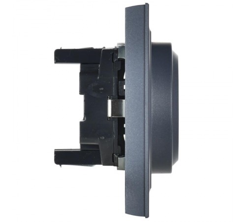 BRITE Розетка 2-ая с заземлением без шторок 16А в сборе РС12-3-БрМ маренго  BR-R21-16-K35-F  IEK