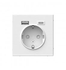 ArtGallery Лотос Розетка 16А с 2 USB A+C, 5В/2,4А/3,0А, 2х5В/1,5А, механизм  GAL001332  SE