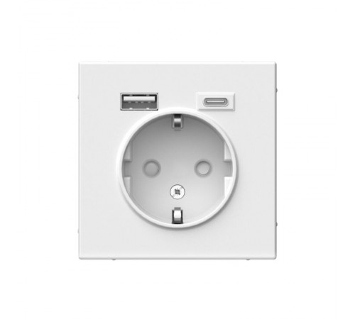 ArtGallery Лотос Розетка 16А с 2 USB A+C, 5В/2,4А/3,0А, 2х5В/1,5А, механизм  GAL001332  SE