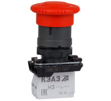 Кнопка КМЕ5522мФС-красный-2но+2нз-гриб-IP54 296732  КЭАЗ