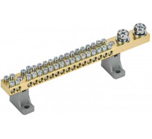 Шина N "ноль" на двух угл. изол. 200А ШНИ-10х18-36-L2-С   YNN30-36-C2-K03  IEK