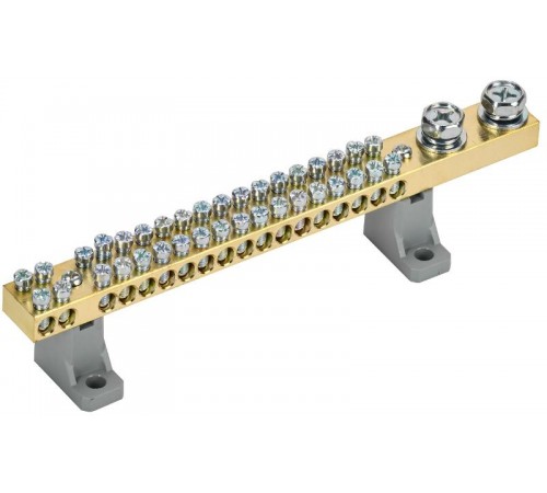 Шина N "ноль" на двух угл. изол. 200А ШНИ-10х18-36-L2-С   YNN30-36-C2-K03  IEK