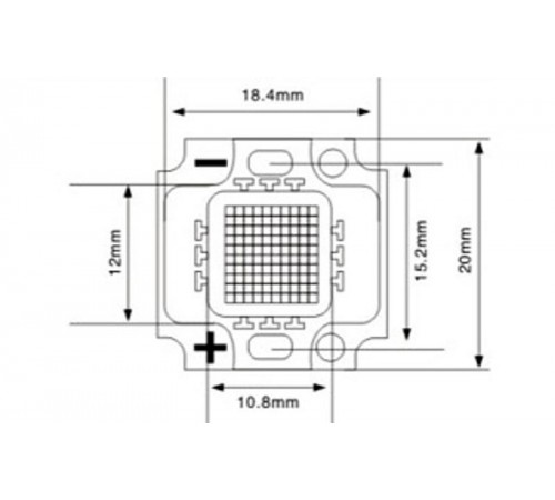 Мощный светодиод ARPL-8W-BCA-2020-WW (VF12V, 700mA)  018450  Arlight
