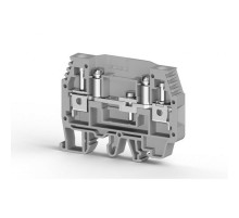 Клеммник измерительный с 2-мя тест.разъемами, 6мм.кв., (серый) WGO10.0.0.3.70592  370592  Klemsan