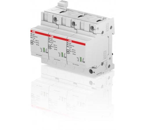 Устройство защиты от импульсных перенапряжений (УЗИП) OVR T1-T2 3L 12.5-440s P TS QS2CTB815710R3500 ABB
