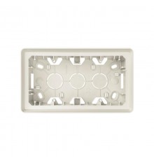 Simon 82 Монтажная коробка для накладного монтажа, 2 поста,  S82 Detail, слоновая кость  8200760-031  Simon
