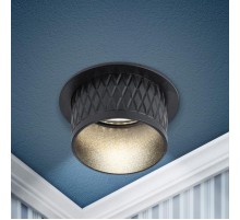 Светильник встраиваемый декоративный DK112 BK MR16 GU5.3 черный  Б0058436  ЭРА