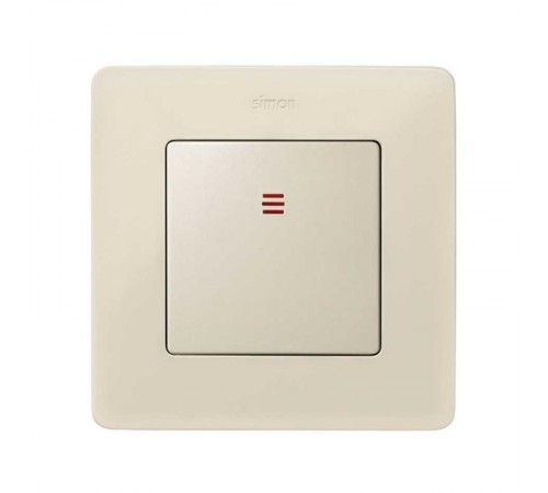 Simon 82 Клавиша для кнопочного выключателя с подсветкой, S82, S82N, S82 Detail, слоновая кость  82011-31  Simon