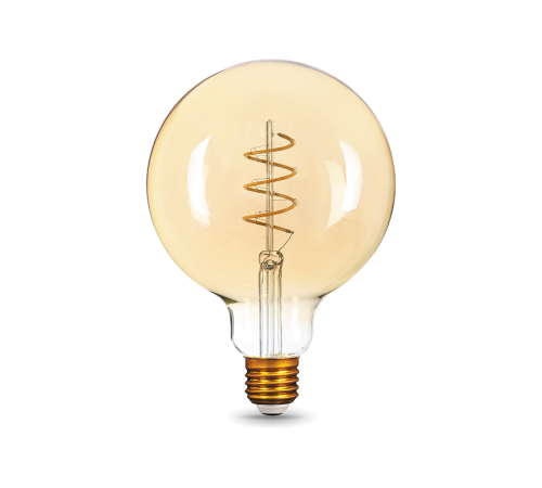 Лампа светодиодная Black LED Filament G120 Flexible E27 6W Golden 360lm 2400К  158802008  Gauss
