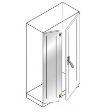 Дверь с перекрытием,нерж.ст.1800x600 ВхШ  ED1812SX  ABB