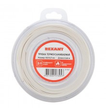 Трубка термоусаживаемая 8,0/4,0 мм белая, ролик 2,44 м  29-0041  REXANT
