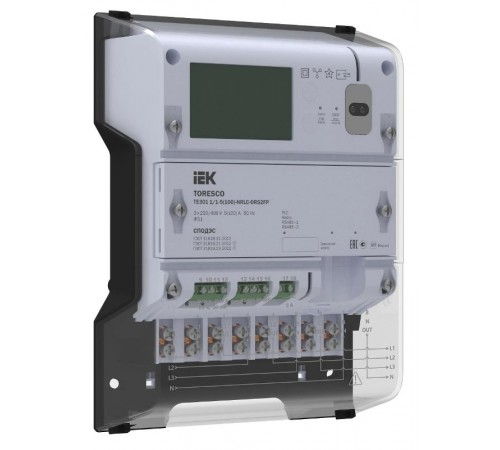 TORESCO Счетчик ЭЭ TE301 1/1-5(100)-NRLC-ORS2FPG  TR-TE301-100-1-RS2FPG  IEK
