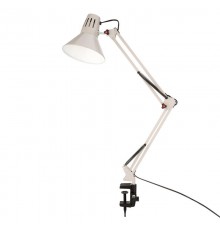 Светильник настольный Акцент на металлической стойке с винтовым зажимом, с цоколем Е27, 60 Вт, цвет лунный свет  603-1009  Rexant