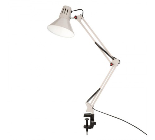 Светильник настольный Акцент на металлической стойке с винтовым зажимом, с цоколем Е27, 60 Вт, цвет лунный свет  603-1009  Rexant