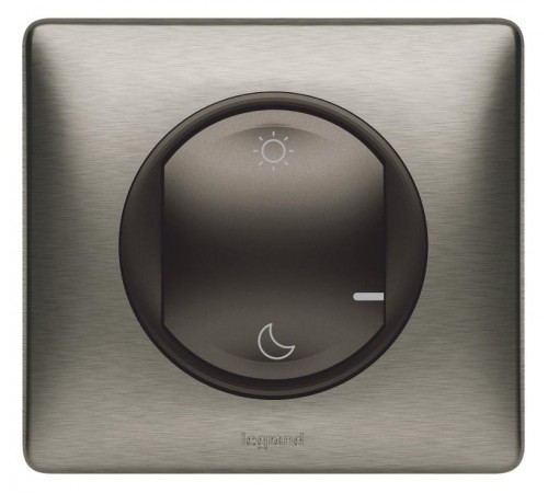 Выключатель Умный беспроводной сценарный Celiane "День/Ночь" рамка вольфрам; графит Netatmo  064886  Legrand