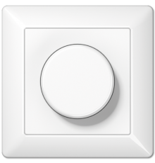 Роторный LED диммер с роторным ВКЛ/ВЫКЛ AS5544.03VWW Jung